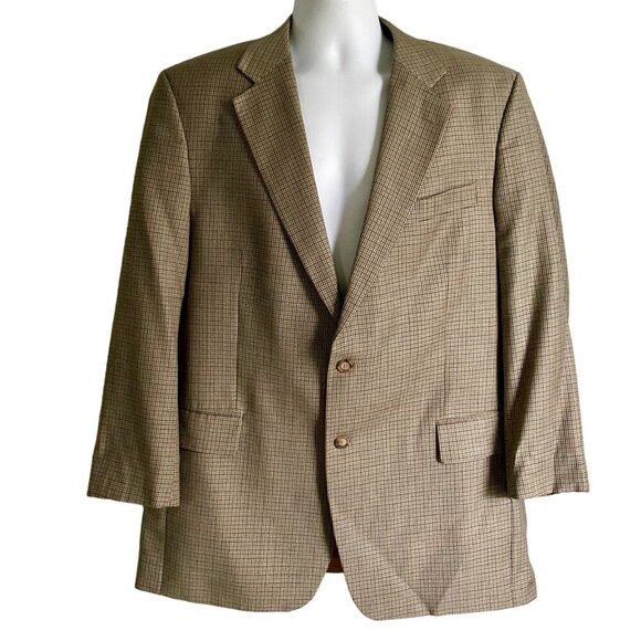 Alexander Julian Classics Sportscoat Blazer Wool Houndstooth Pattern Men's 44L - Picture 13 of 14